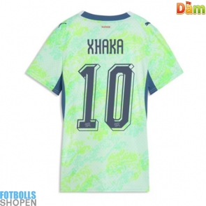 Billiga Schweiz Granit Xhaka #10 Bortatröja Dam VM 2026 Kortärmad